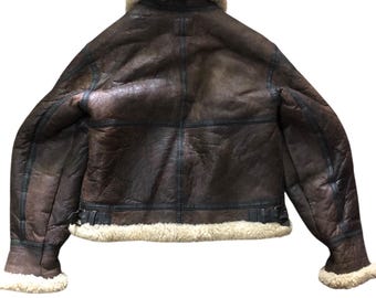 Fedeless Military Inc New York Type B3 Sheepskin Flight Shearling