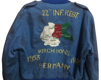 Vintage Jacket, Souvenir Jacket, 1950s Jacket, Tour Jacket