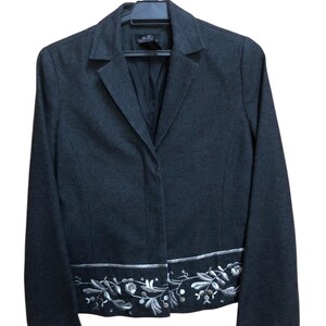 BCBG MAXAZRIA collection Wool blend Cropped Jacket