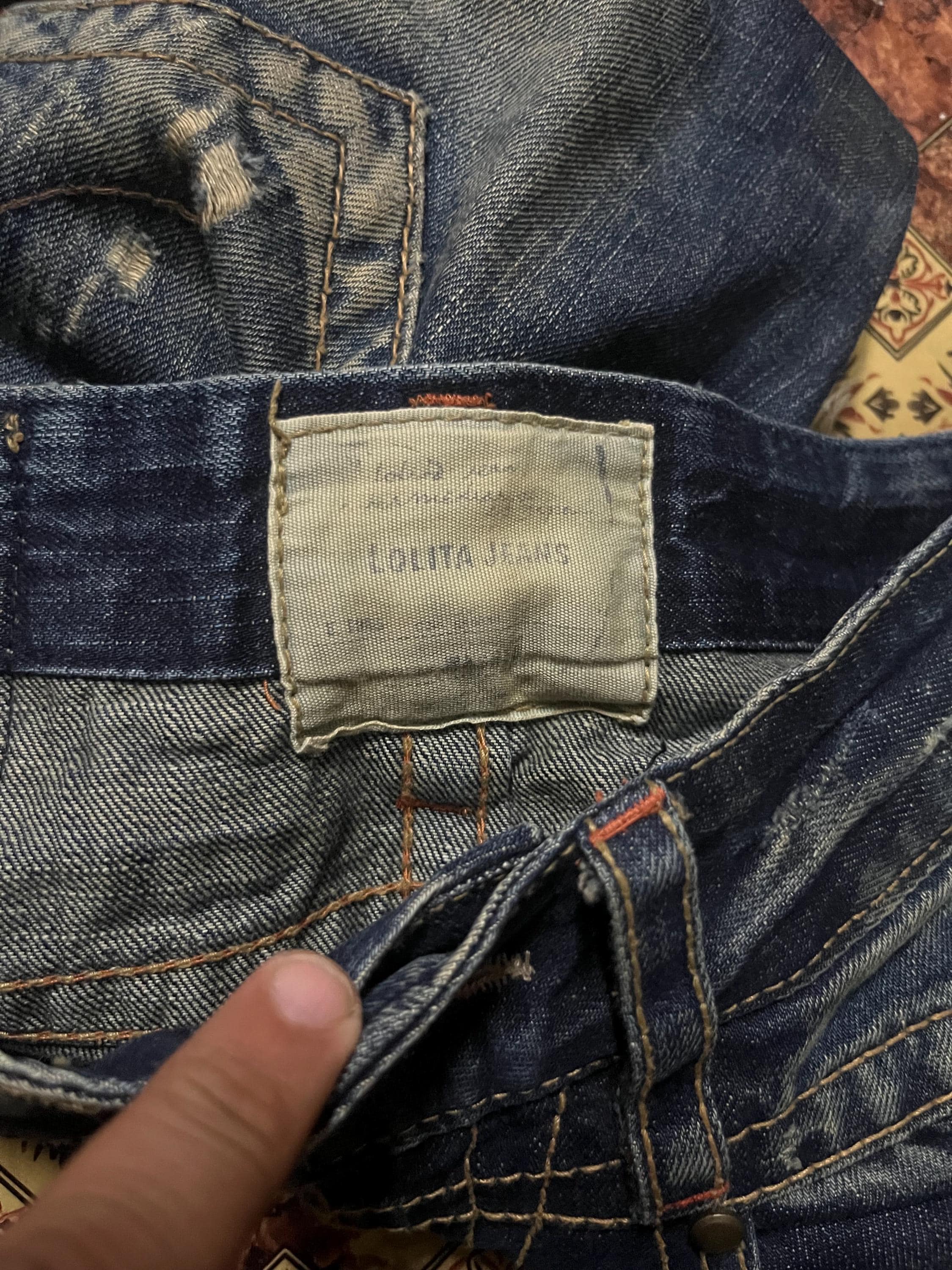 Lolita Jeans Distressed Flare Denim Pants - Etsy