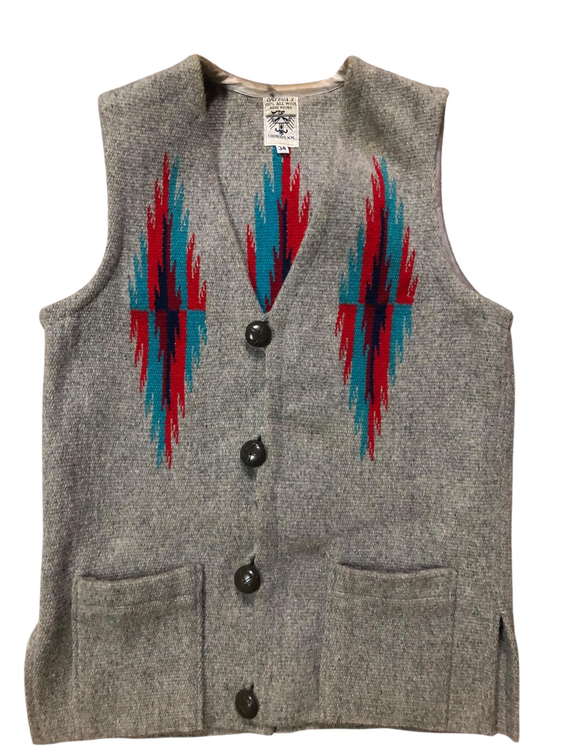 Vintage Chimayo Ortega Vest - Etsy