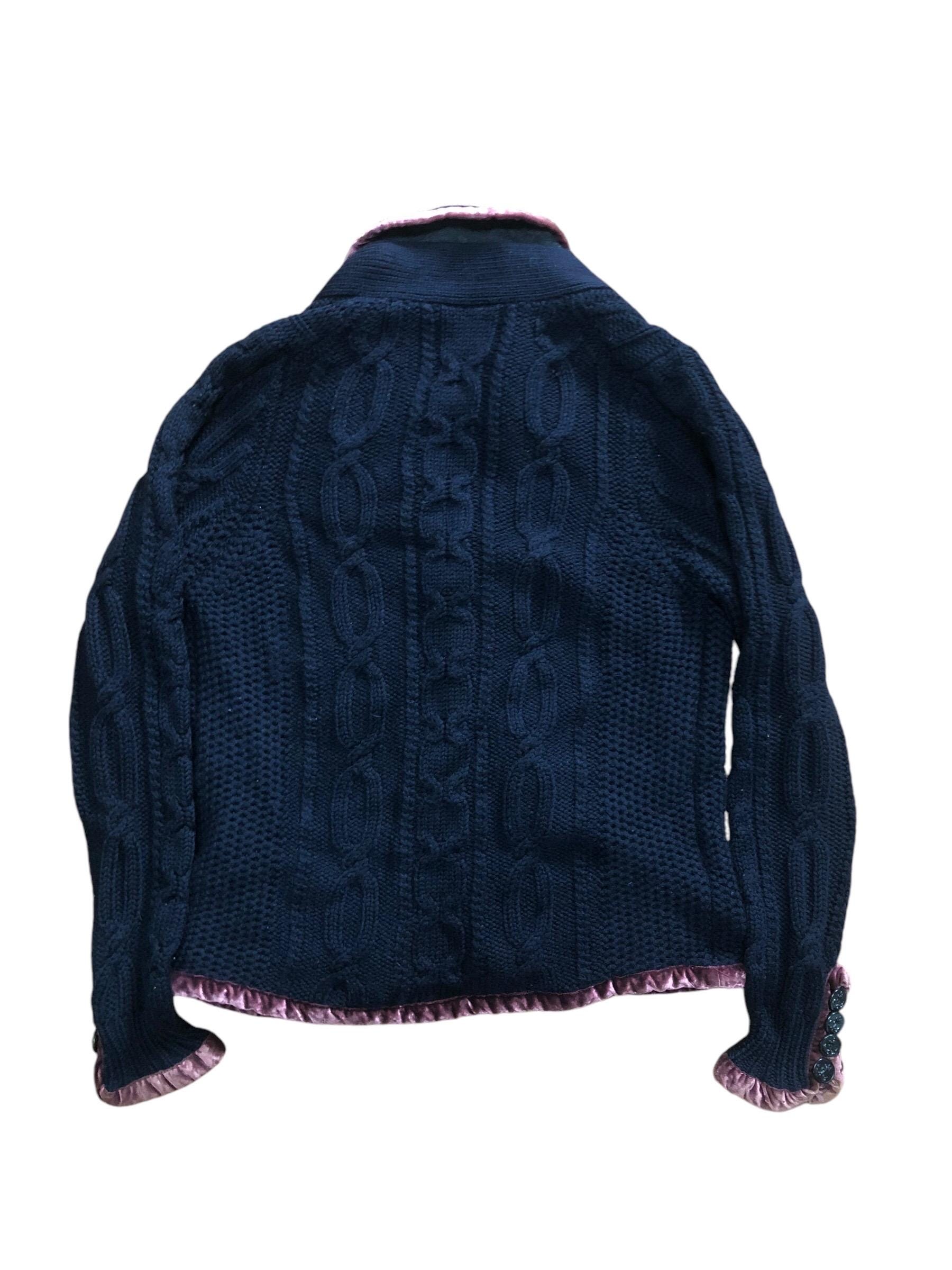Sacai Cable Knit Jacket - Etsy