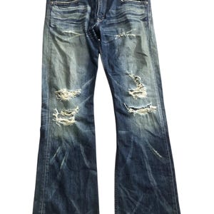 Edwin 503 Blue Trip Distressed Boot Cut Denim Pant - Etsy