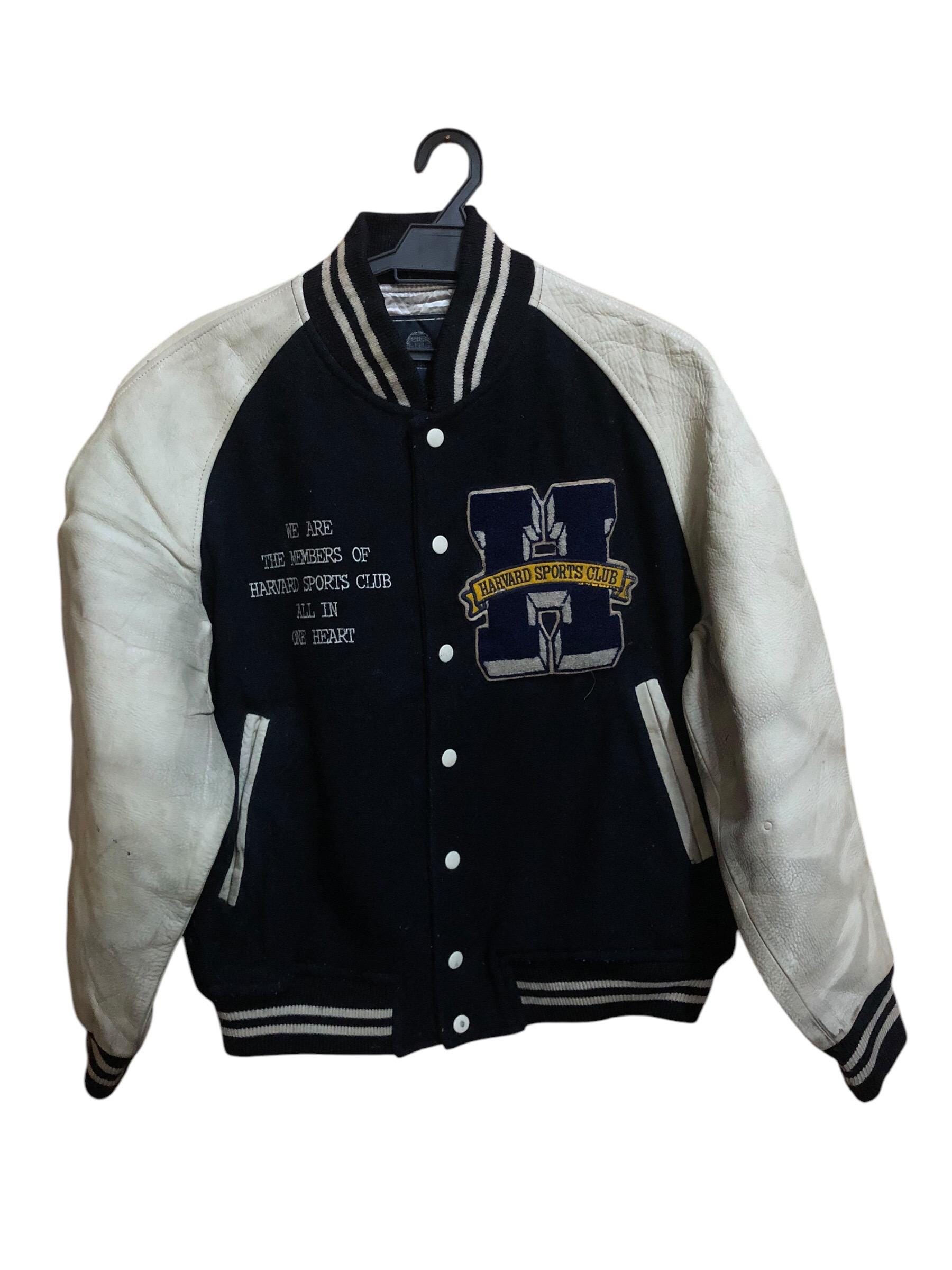 Vintage HARVARD Sports Club Member Varsity Jacket | Depop