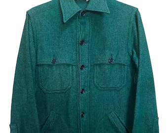 Rare Vintage Woolrich Wool Button Down Jacket