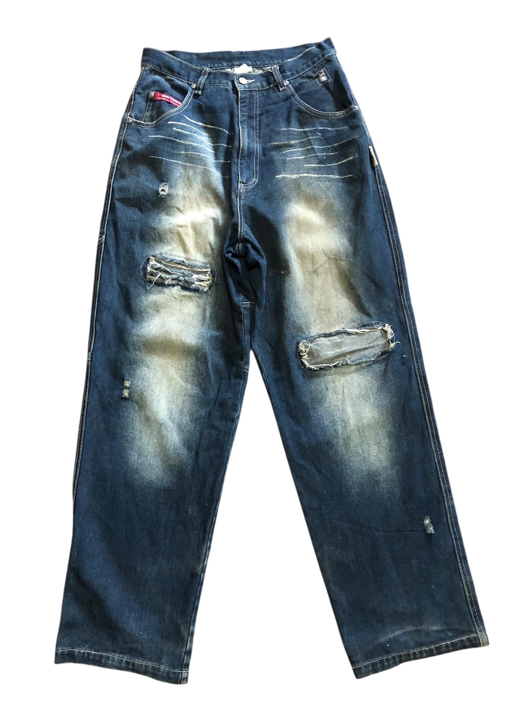 Dog Town Black Dragon Baggy Distressed Denim Pants - Etsy