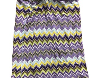 Vintage Missoni Skirt, Chevron Knit, Size 29