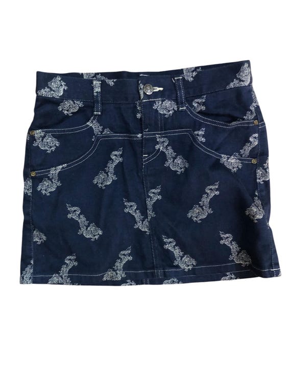 Vintage Vivienne Tam Dragon Print Skirt - Etsy