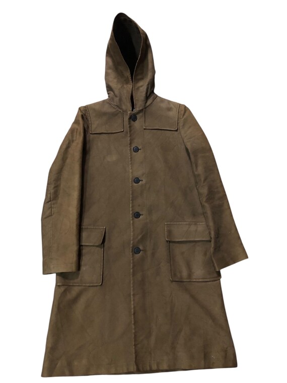 A.P.C., Vintage APC Rusty mud max Hooded Long jacket