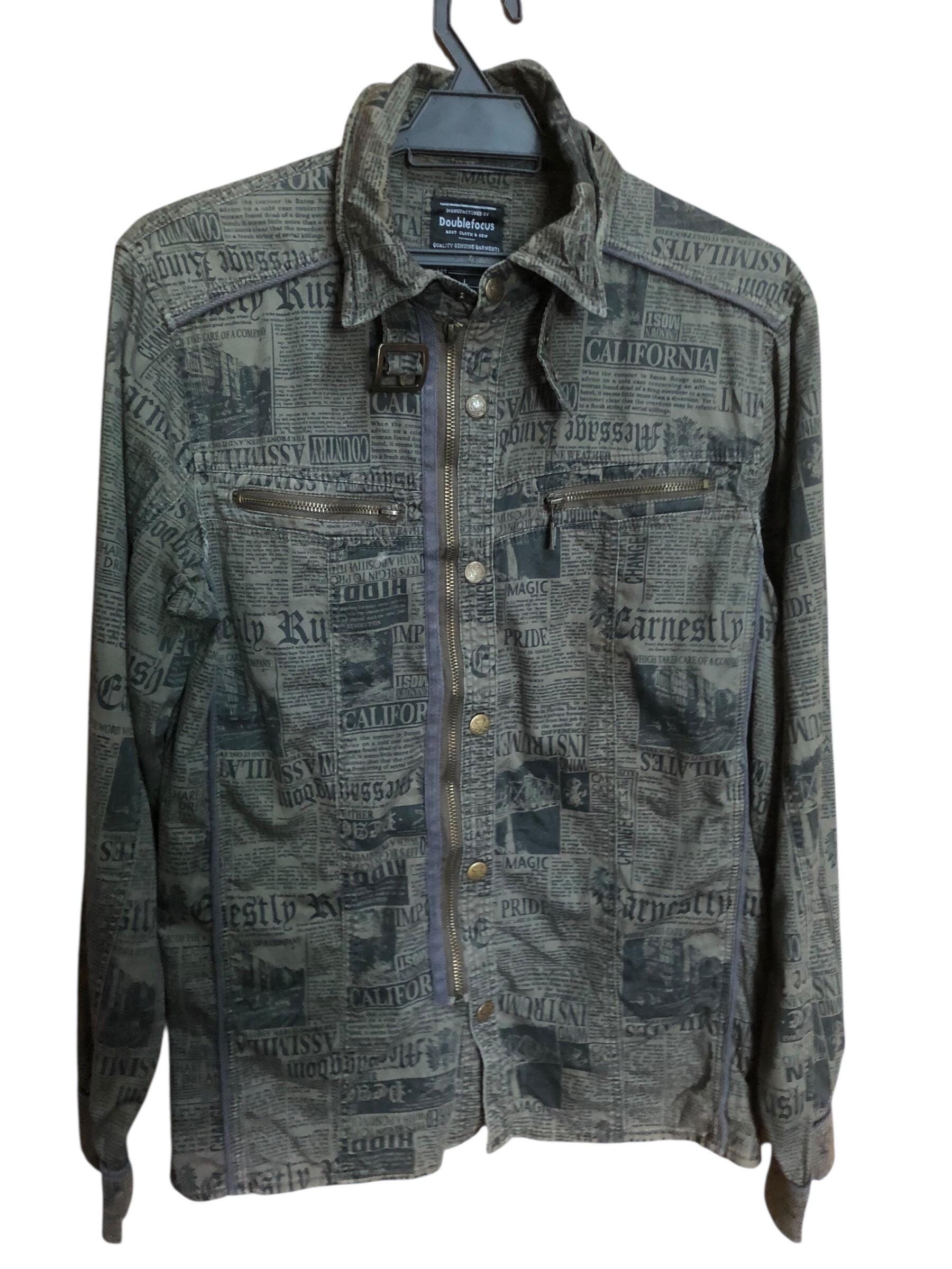 Double Focus Newspaper Motif John Galliano Inspired Jacket - Etsy