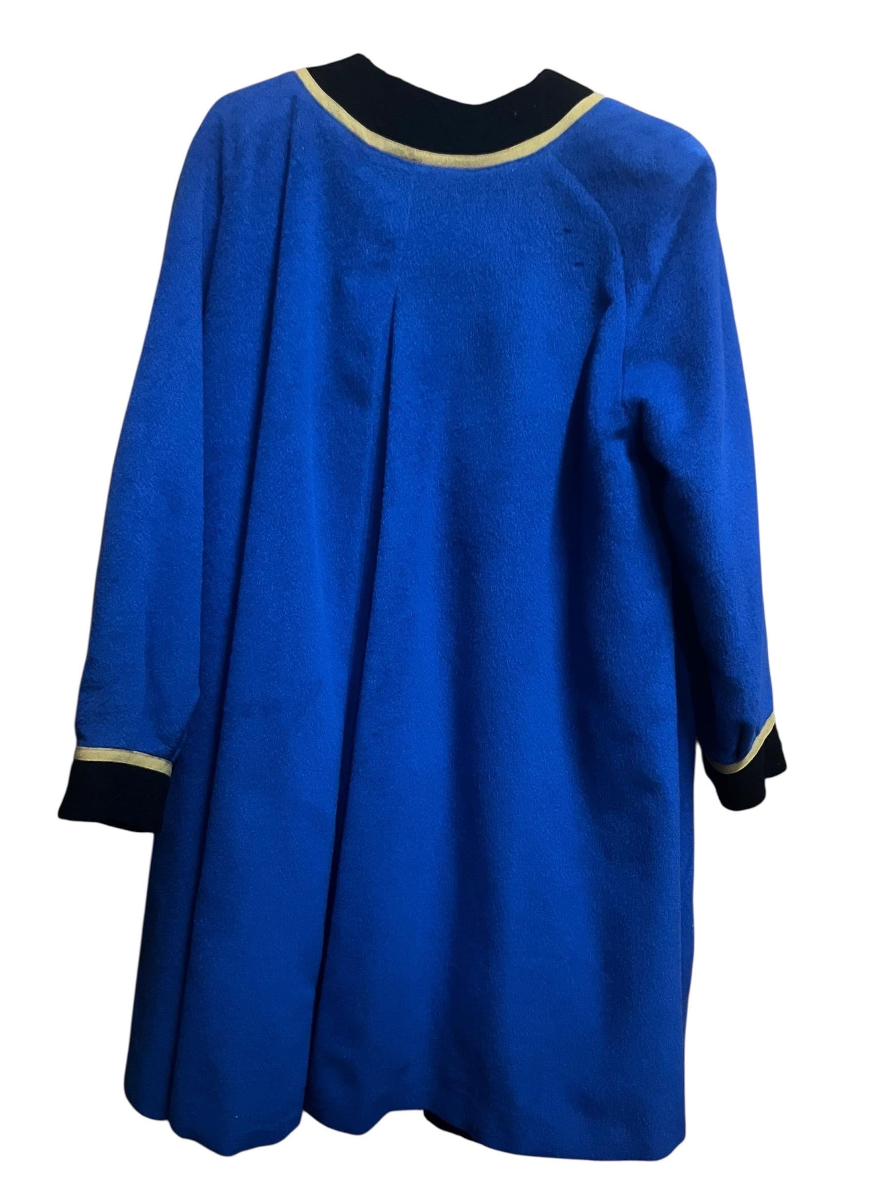 Louis Feraud Wool Long Coat - Etsy