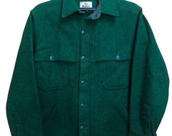 Vintage 1950s WOOLRICH Woolen Mills Red Plaid Hunting Mackinaw