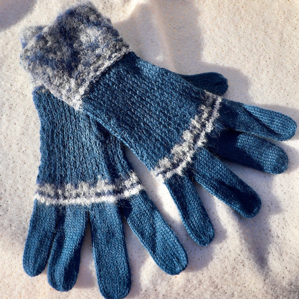 Boucle Alpaca Gloves-Shipibo pattern/Boucle Winter Alpaca Gloves
