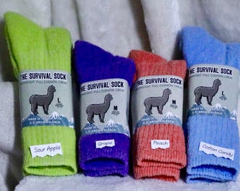 Alpaca Survival Socks/Outdoor socks/boot socks/NEAFP Processed