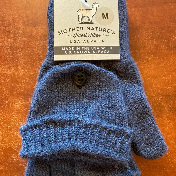 Alpaca Glitten/Half Finger Winter Gloves/NEAFP Processed