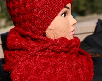 Shadow Cable 100% alpaca sjaal/alpaca sjaal/wintersjaal