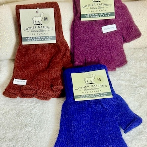 Guantes de medio dedo de alpaca/procesados con NEAFP
