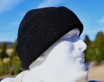 Men's Double Knit English Alpaca Hat/100% Men's Alpaca Hat