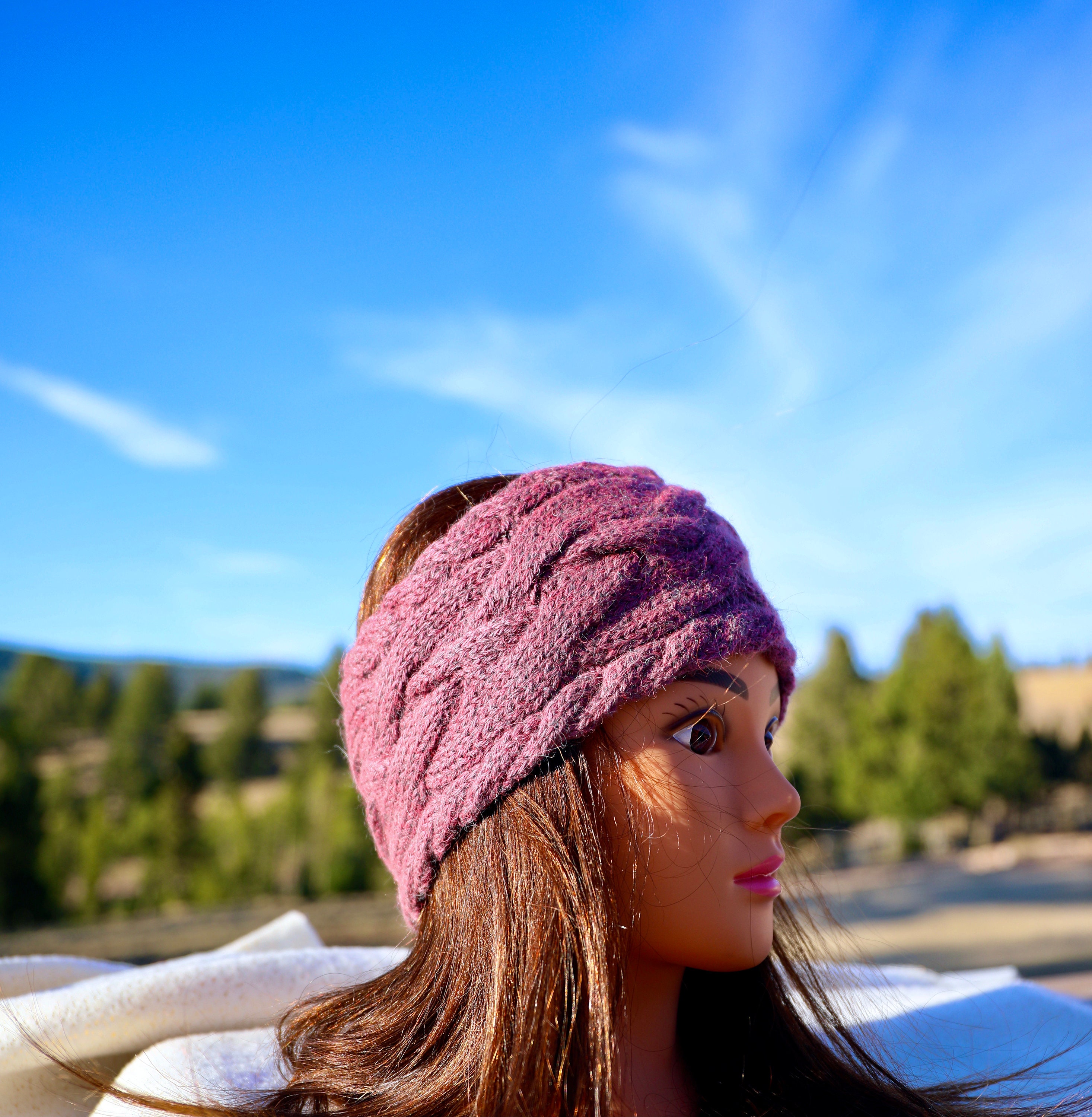 100% Braided Knit Alpaca Headband/alpaca Headband - Etsy display picture 3