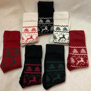 Christmas Reindeer Alpaca Socks/Limited Time Alpaca Christmas Socks