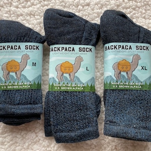 Alpaca Backpaca Sock/Hiking sock/NEAFP Processed
