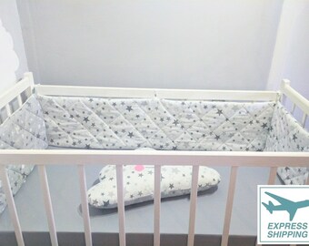 mini crib bumper pad