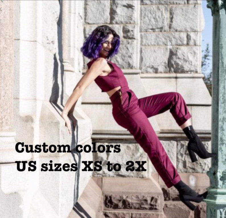 jumper pants with crop top