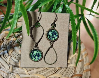 Klila - Co Asymmetrical glass earrings