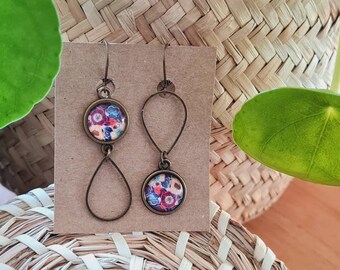 Klila - Co Asymmetrical glass earrings