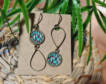 Klila - Co Asymmetrical glass earrings