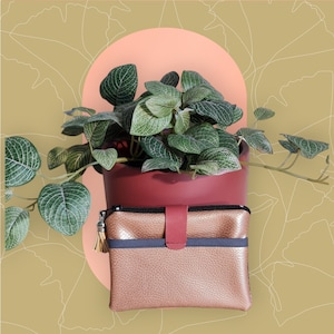 Porte- monnaie, portefeuille compact en simili cuir