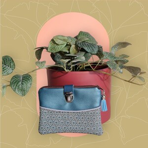 Porte- monnaie, portefeuille compact en simili cuir