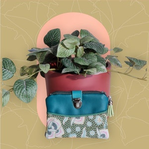 Porte- monnaie, portefeuille compact en simili cuir
