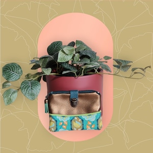 Porte- monnaie, portefeuille compact en simili cuir