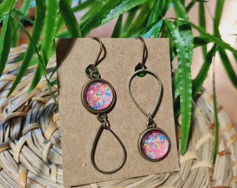 Klila - Co Asymmetrical glass earrings