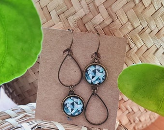 Klila - Co Asymmetrical glass earrings