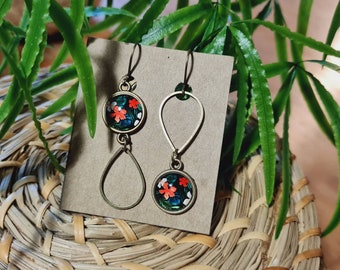 Klila - Co Asymmetrical glass earrings