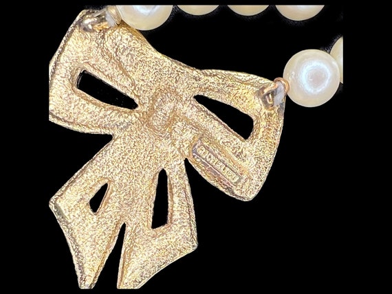 Vintage Signed RICHELIEU Rhinestone and Pearl Nec… - image 5