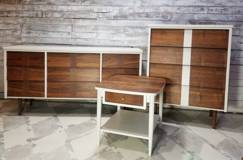 Sold Vintage Mcm Mid Century Modern Bedroom Suite Image 0