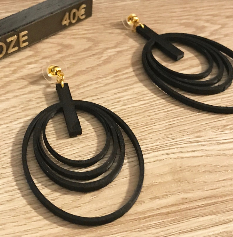 Earrings printed in 3d osmoze