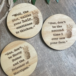 Psych Fans Wooden Magnets (Set of 3)