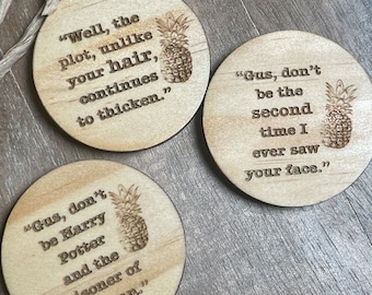 Psych Fans Wooden Magnets (Set of 3, 6, or 9)