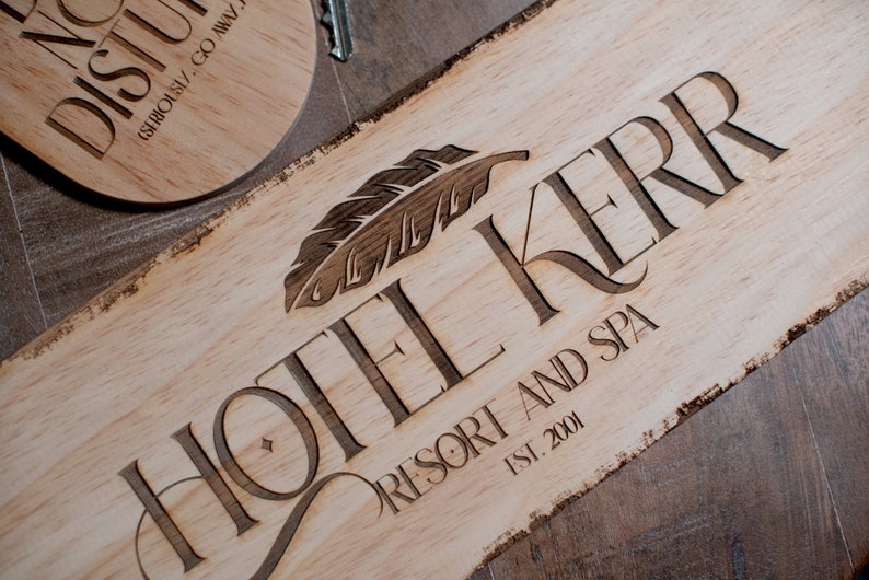 Custom Hotel Bandb Wooden Sign - Etsy