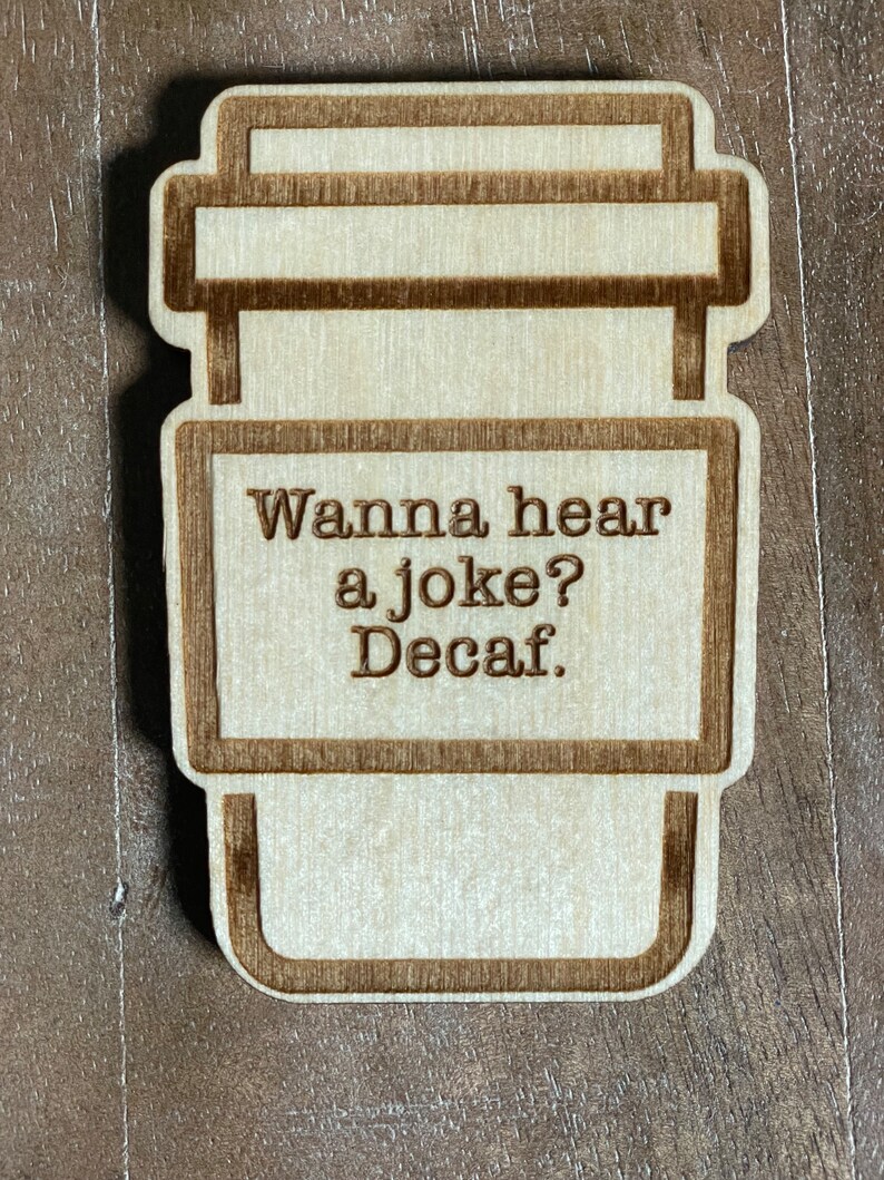 Coffee Fun Quotes Wooden Magnet Set of 3 - Etsy