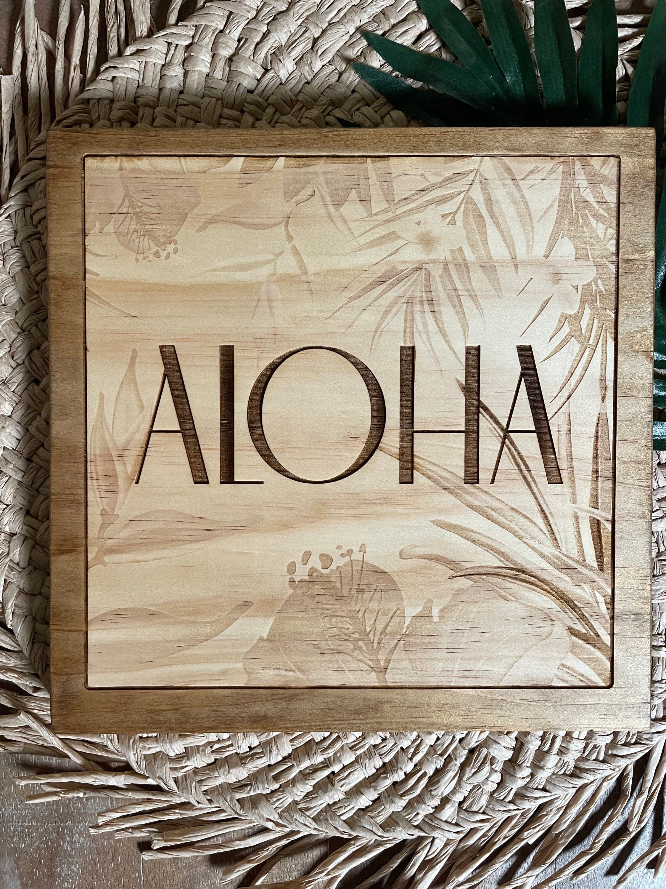 Pataloha Sign Aloha Tropical Hawaiian Wooden Sign - Etsy