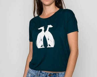 Frau Blue Dog T-Shirt Motiv
