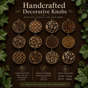 Puxadores de gaveta marrons | Puxadores de armário | Puxadores de móveis bege | Puxadores decorativos para armários | Puxadores de madeira artesanais imagem 4