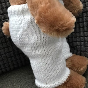 KNITTING PATTERN Instant download PDF bear karate outfit fits compatible with Build a Bear teddy teddies clothes clothing image 10