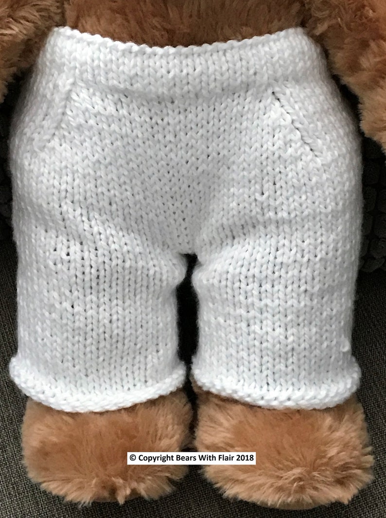 KNITTING PATTERN Instant download PDF bear karate outfit fits compatible with Build a Bear teddy teddies clothes clothing image 8