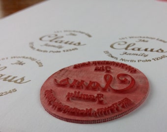 Return Address Stamp (Rubber Only) 1.5 inch round Unmounted